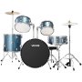 VEVOR Drum Set, 5-Piece 22 in Junior Drum Sets, Beginner Drums Set with Adjustable Throne, Cymbal, and Drumsticks, Musical Learning Drums Instrument Kit, for Beginner, Teens & Student (Gravel Blue)