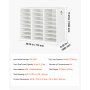 VEVOR Wood Literature Organizer 24 Compartments Office Mailboxes White, Countertop Literature Sorter for Files Documents Papers, with Adjustable Shelves, for Office, Home, Classroom Organization