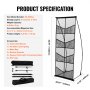 Μπροσούρα VEVOR Display Stand 4-Tier 8 Pocket Mesh Literature Display Holder Rack