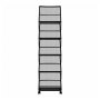VEVOR Brochure Display Rack, Foldable 5 Pockets Magazine Literature Display Stand, Movable Floor Standing Magazine Rack with Wheels, Metal Newspaper Catalog Holders for Shop Exhibitions Office Show