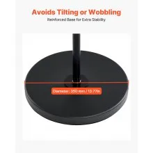 VEVOR Rotating Brochure Display Rack, 30 Pockets Mesh Magazine Literature Display Stand, Portable Floor Standing Magazine Rack, Metal Newspaper Catalog Holders for Shop Exhibitions Office Trade Show