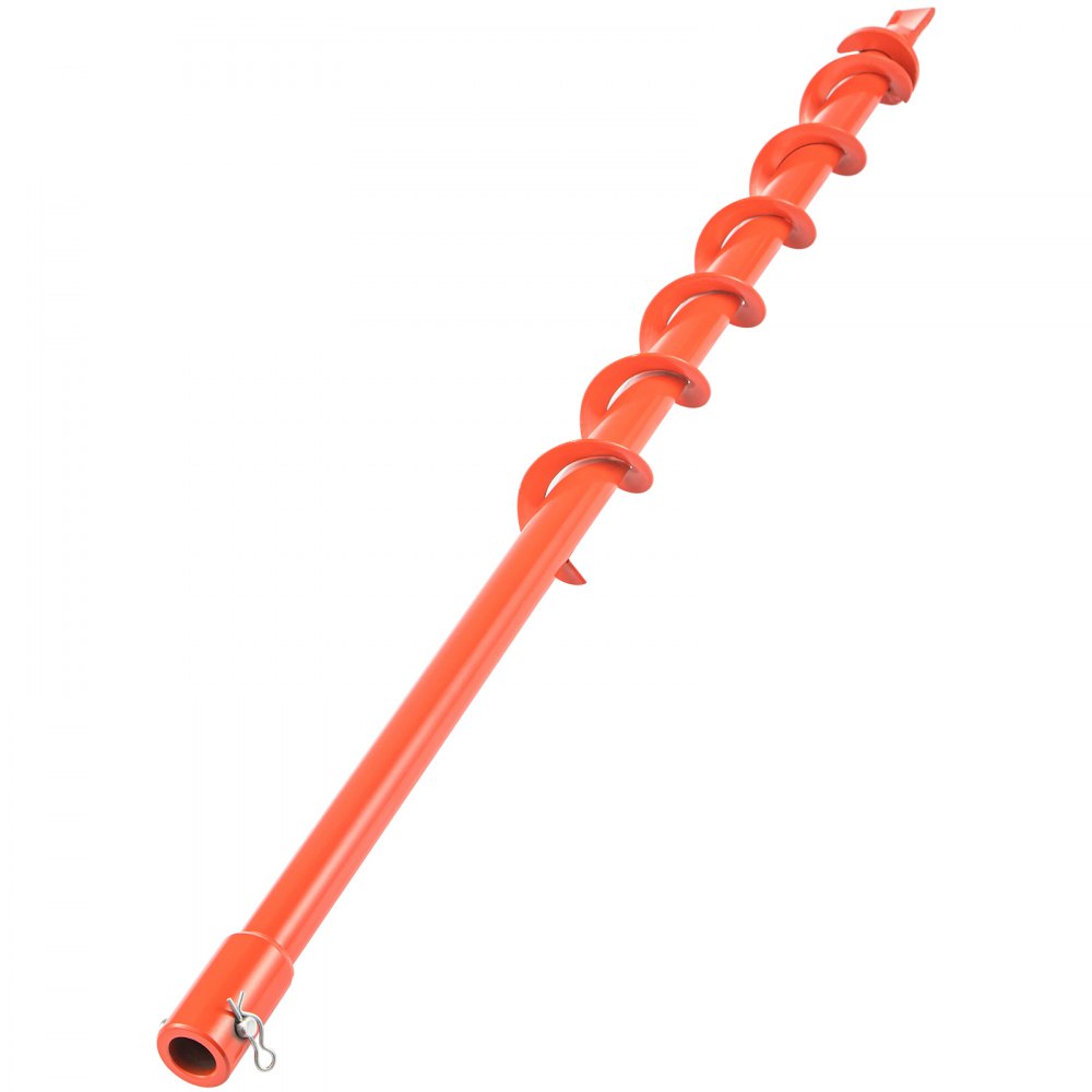 VEVOR Broca de barrena, 2'' (D) x 35'' (L) Broca de barrena de jardín con punta de cola de pez, Barrena de taladro para taladro de 0.79, Barrena de jardín resistente para plantar bulbos, plantas de cama, Agujero de excavación