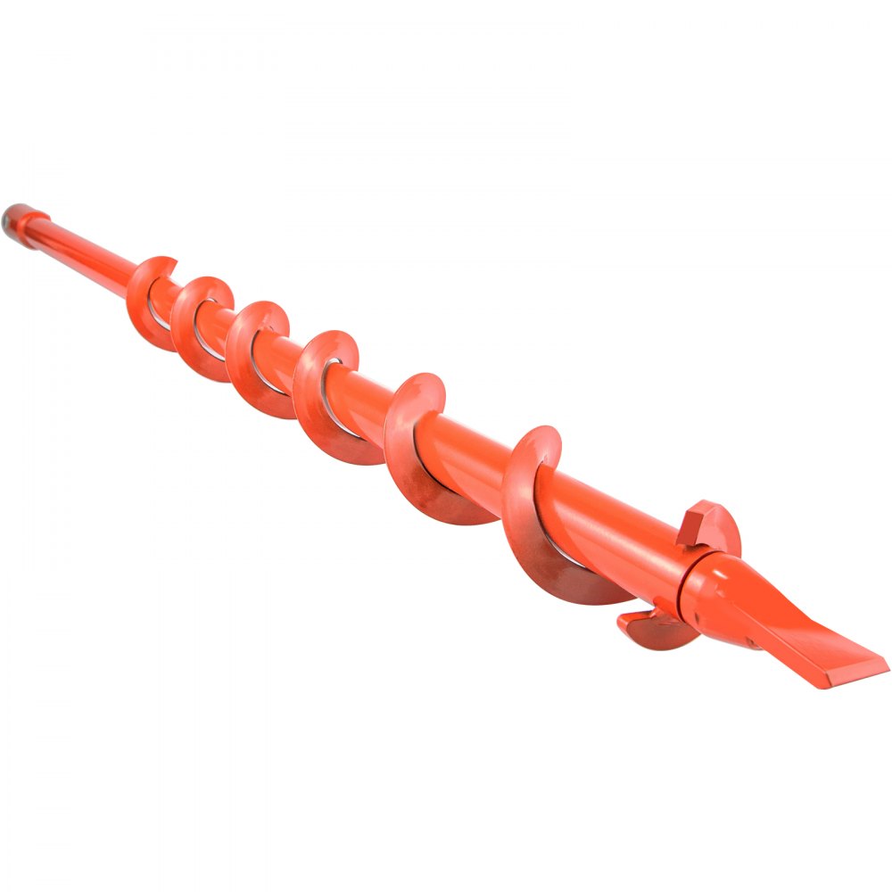 VEVOR Broca de barrena, 2'' (D) x 35'' (L) Broca de barrena de jardín con punta de cola de pez, Barrena de taladro para taladro de 0.79, Barrena de jardín resistente para plantar bulbos, plantas de cama, Agujero de excavación