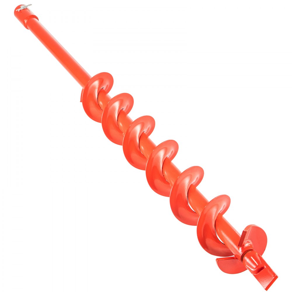 VEVOR Auger Drill Bit, 3'' (D) x 35'' (L) Garden Auger Drill Bit with Fishtail Point, Drill Auger for 0.79" Drill, Heavy Duty Garden Auger for Planting Bulbs, Bedding Plants, Digging Hole