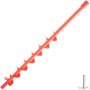 VEVOR Auger Drill Bit, 3'' (D) x 35'' (L) Garden Auger Drill Bit with Fishtail Point, Drill Auger for 0.79" Drill, Heavy Duty Garden Auger for Planting Bulbs, Bedding Plants, Digging Hole