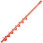 VEVOR Auger Drill Bit, 3'' (D) x 35'' (L) Garden Auger Drill Bit with Fishtail Point, Drill Auger for 0.79" Drill, Heavy Duty Garden Auger for Planting Bulbs, Bedding Plants, Digging Hole