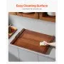 VEVOR Noodle Board Stove Cover, Stove Top Cover Board for Gas Burner & Electric Stove, Acacia Wood Cutting Board with Handles, RV Stovetop Cover/ Kitchen Sink Cover for Counter Space & Tray, Natural