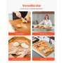 VEVOR Noodle Board Stove Cover, Stove Top Cover Board for Gas Burners & Electric Stove, Pine Wood Cutting Board with Handles, RV Stovetop Cover/ Kitchen Sink Cover for Counter Space & Tray, Natural