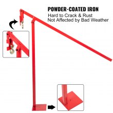 VEVOR T Post Puller 43.3x5.9x5.9in Fence Post Puller Jack Heavy Duty Fence Post Remover with Lifting Chain Puller T Post Remover for Round Fence Posts T Stakes Sign Post & Tree Stump