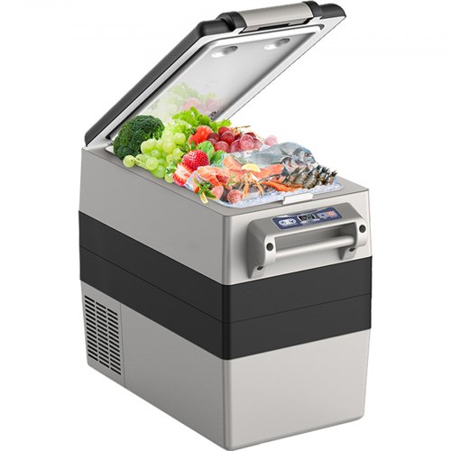 VEVOR Portable Car Refrigerator Freezer Compressor 52 L Double Zone for Car Home