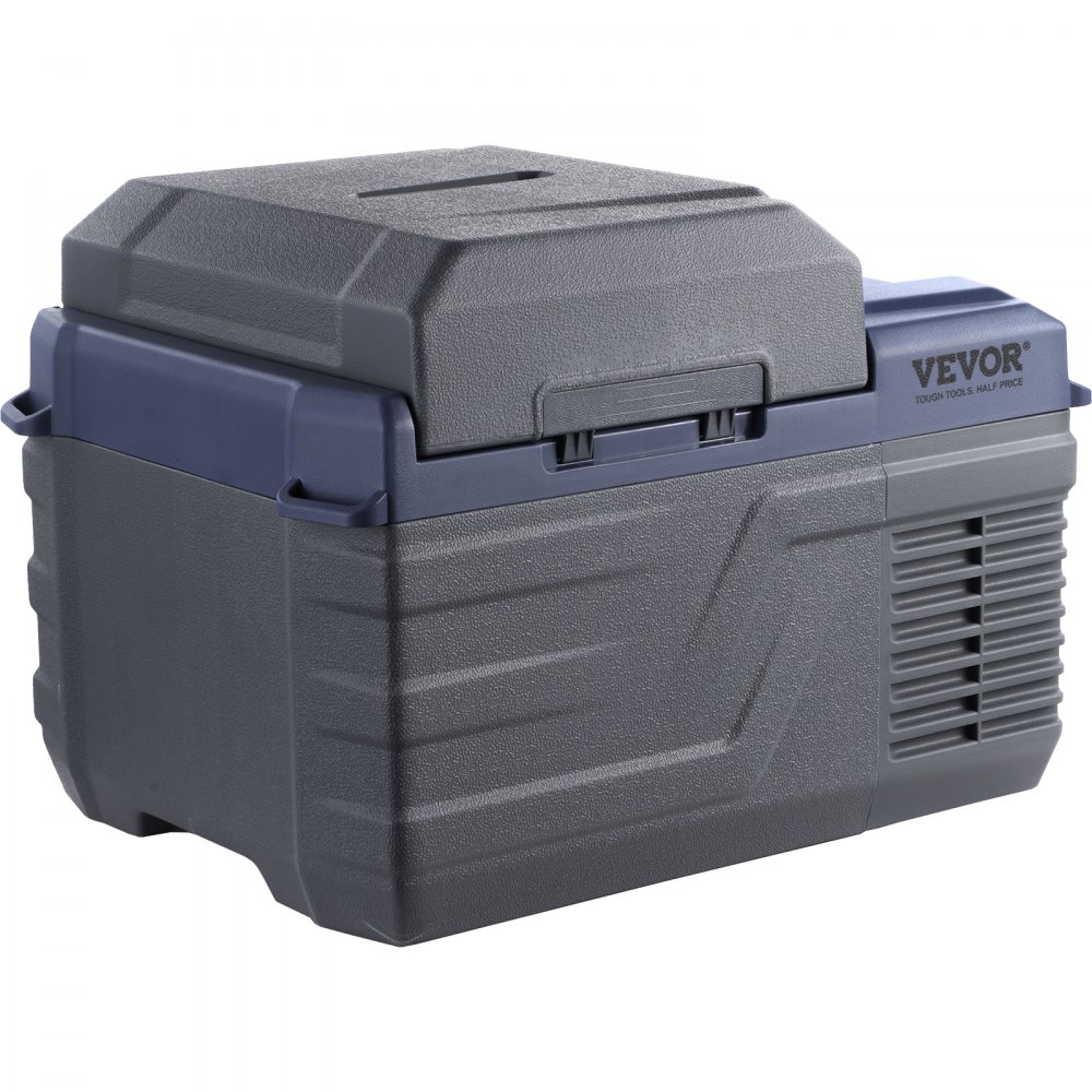 VEVOR Bilkylskåp, 12 Volt Bilkylskåp, 12 L Bärbar Frys med En Zon, -4℉-68℉ Justerbart Område, 12/24V DC och 100-240V AC Kompressorkylare för Utomhus, Camping, Husbil