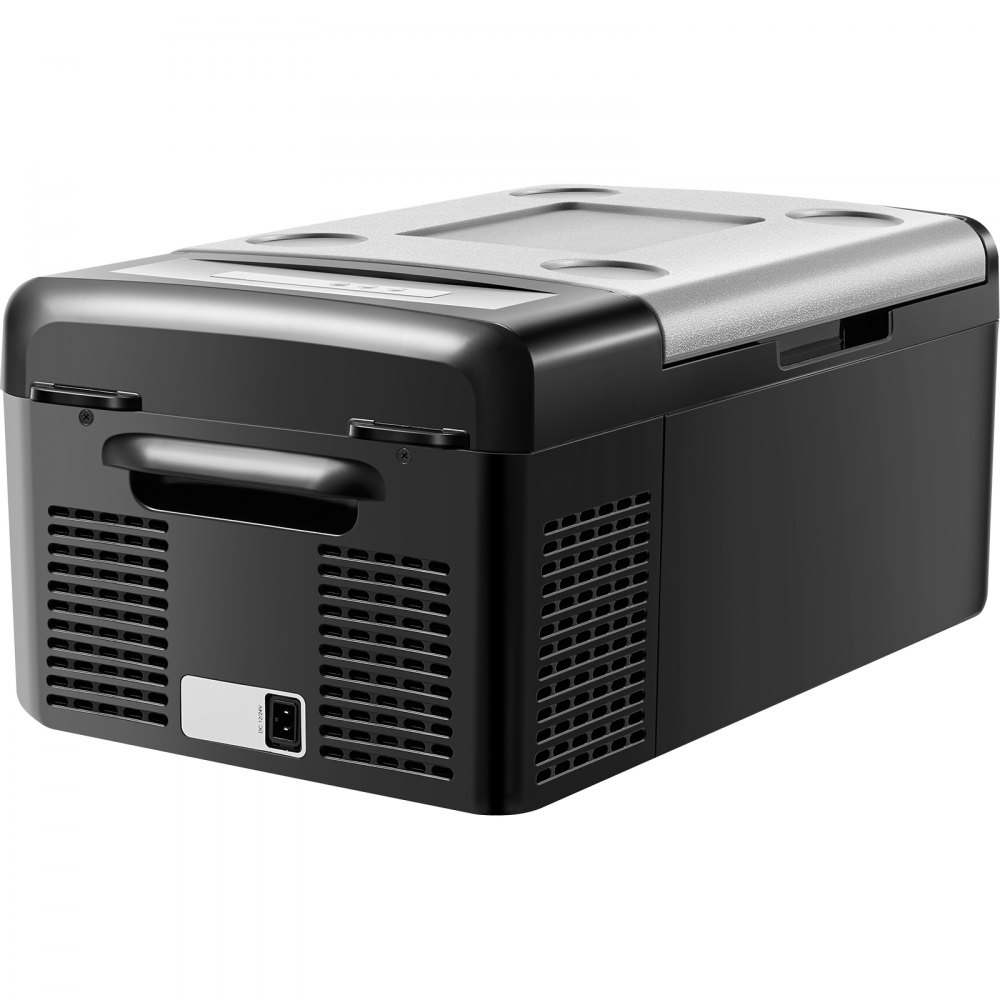 VEVOR Portable Car Refrigerator, 15L Car Refrigerator Fridge, 12V/24V/100-240V Single Zone Portable Freezer, -20℃ to 20℃ Adjustable Temperature, Compressor Cooler for Home, Outdoor, Camping, RV, Car