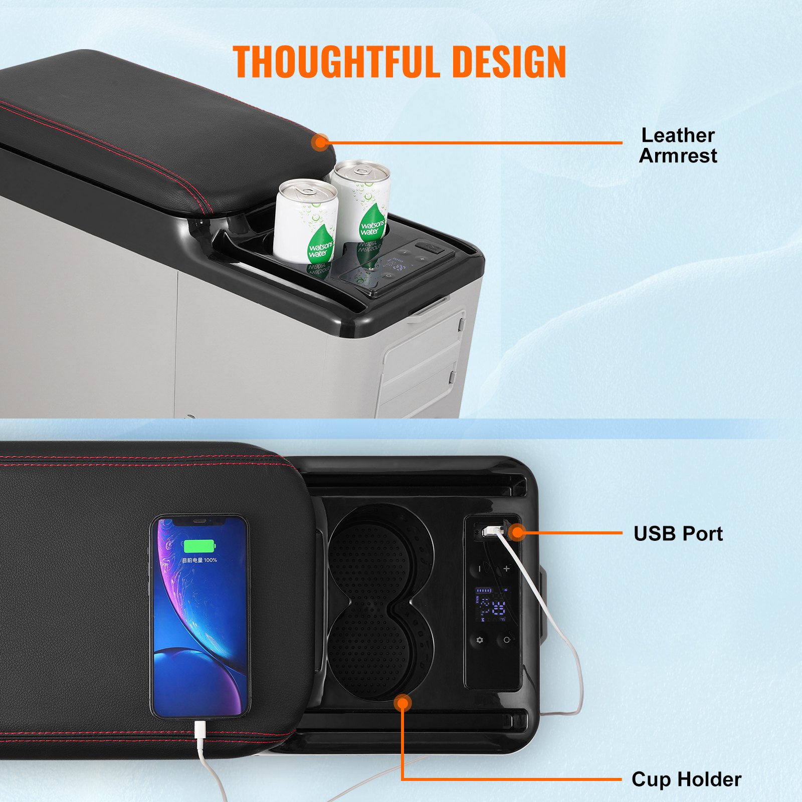 Portable Car Refrigerator Freezer Compressor 15 L Single Zone for Car Home Portable Car Refrigerator Freezer Compressor 15 L Single Zone for Car Home