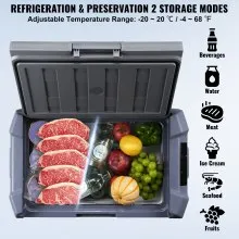 VEVOR Compresor Congelador Refrigerador Portátil para Auto 15 L Zona Única para Auto Hogar