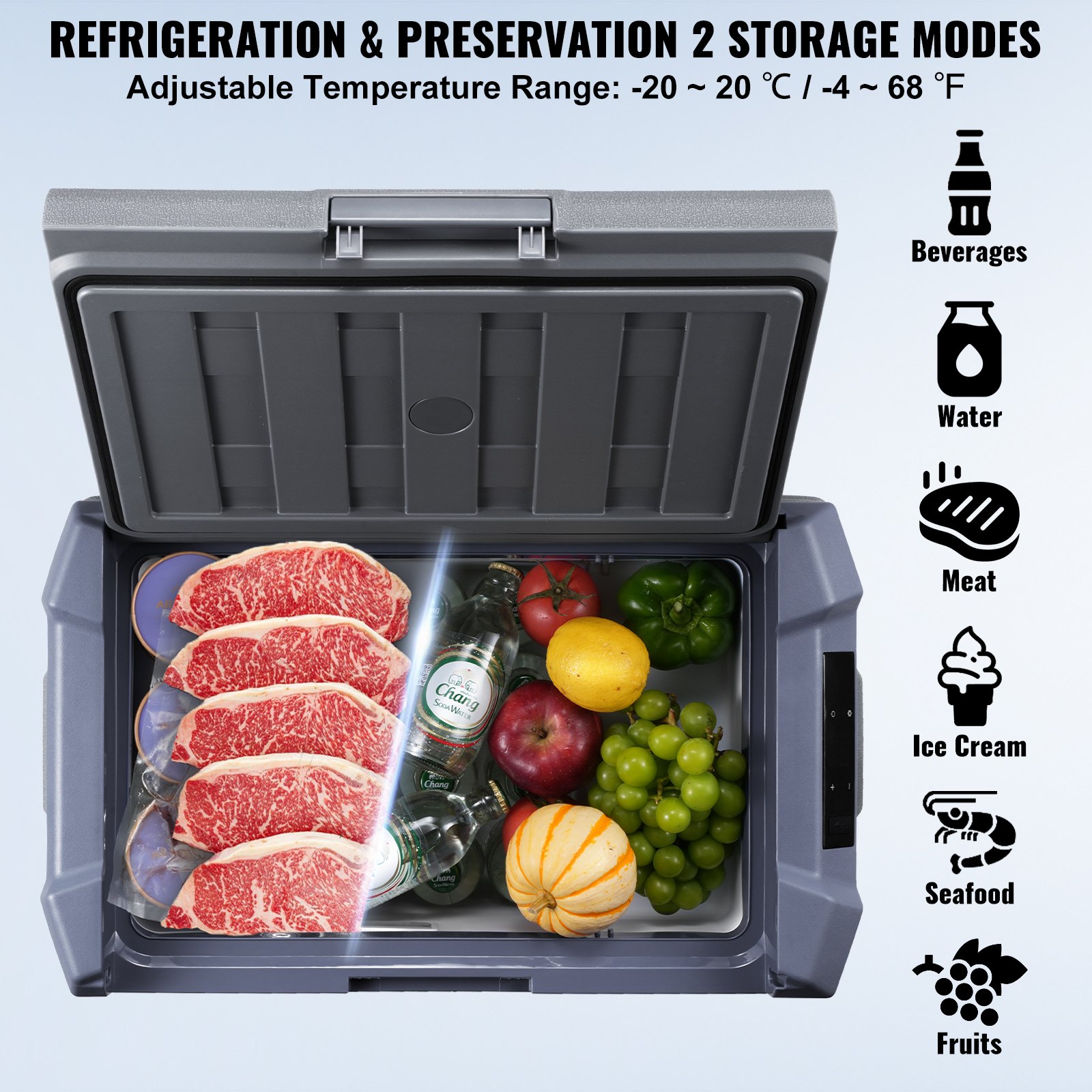 Portable Car Refrigerator Freezer Compressor 15 L Single Zone for Car Home Portable Car Refrigerator Freezer Compressor 15 L Single Zone for Car Home