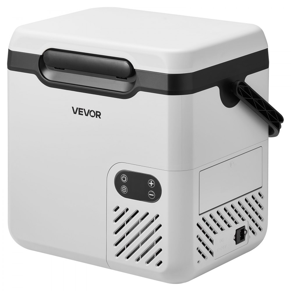 VEVOR 12 Volt Refrigerator, 19 QT/ 18L Car Fridge, Portable Electric Freezer Compressor with Handle, 12V/24V DC 100-240V AC, -4℉ to 68℉/ -20℃ to 20℃, for Truck Van RV SUV Boat Travel Camping