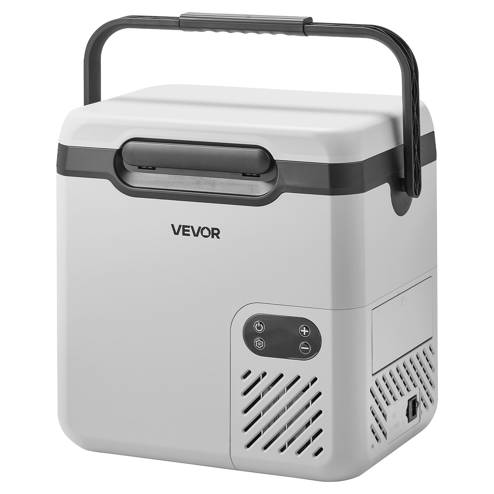 VEVOR 12 Volt Refrigerator, 19 QT/ 18L Car Fridge, Portable Electric Freezer Compressor with Handle, 12V/24V DC 100-240V AC, -4℉ to 68℉/ -20℃ to 20℃, for Truck Van RV SUV Boat Travel Camping