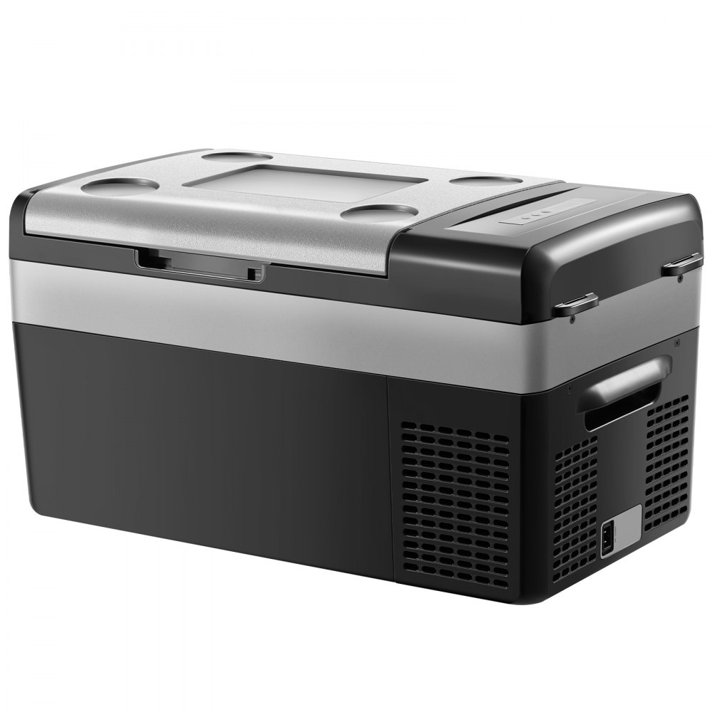 VEVOR Portable Car Refrigerator, 20L Car Refrigerator Fridge, 12V/24V/100-240V Single Zone Portable Freezer, -20℃ to 20℃ Adjustable Temperature, Compressor Cooler for Home, Outdoor, Camping, RV, Car