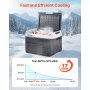 VEVOR 12 Volt Car Refrigerator, 26.4QT/25L Car Fridge, Portable Electric Cooler with -4℉~68℉ Adjustable Temperature, 12/24V DC and 100- 240V AC Compressor Freezer for Outdoor, Camping, Travel, RV