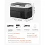 VEVOR 12 Volt Car Refrigerator, 26.4QT/25L Car Fridge, Portable Electric Cooler with -4℉~68℉ Adjustable Temperature, 12/24V DC and 100- 240V AC Compressor Freezer for Outdoor, Camping, Travel, RV