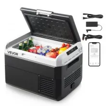 12 Volt Car Refrigerator Portable Freezer 26.4QT Electric Cooler for Camping
