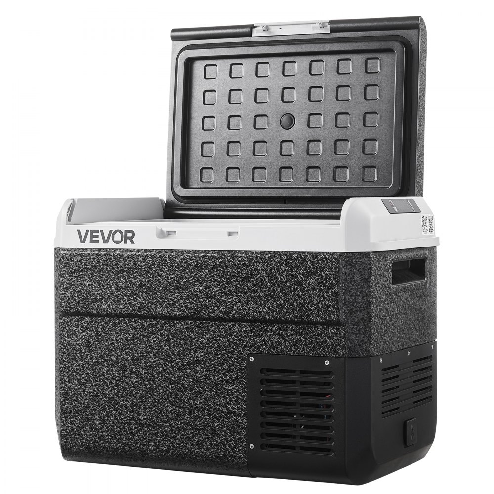 VEVOR 12 Volt Car Refrigerator, 30L Car Fridge, Portable Electric Cooler with -20℃ to 20℃ Adjustable Temperature, 12/24V DC and 100- 240V AC Compressor Freezer for Outdoor, Camping, Travel, RV