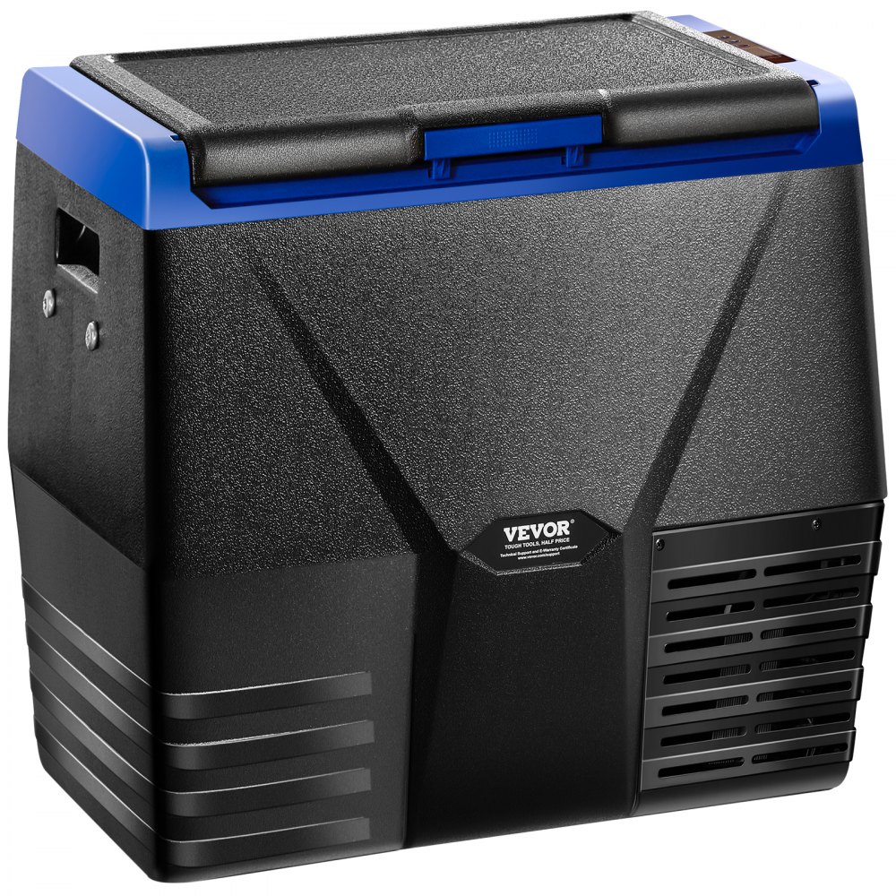 VEVOR Portable Car Refrigerator, 35L Car Refrigerator Fridge, 12V/24V/100-240V Single Zone Portable Freezer, -18℃ to 10℃ Adjustable Temperature, Compressor Cooler for Home, Outdoor, Camping, RV, Car