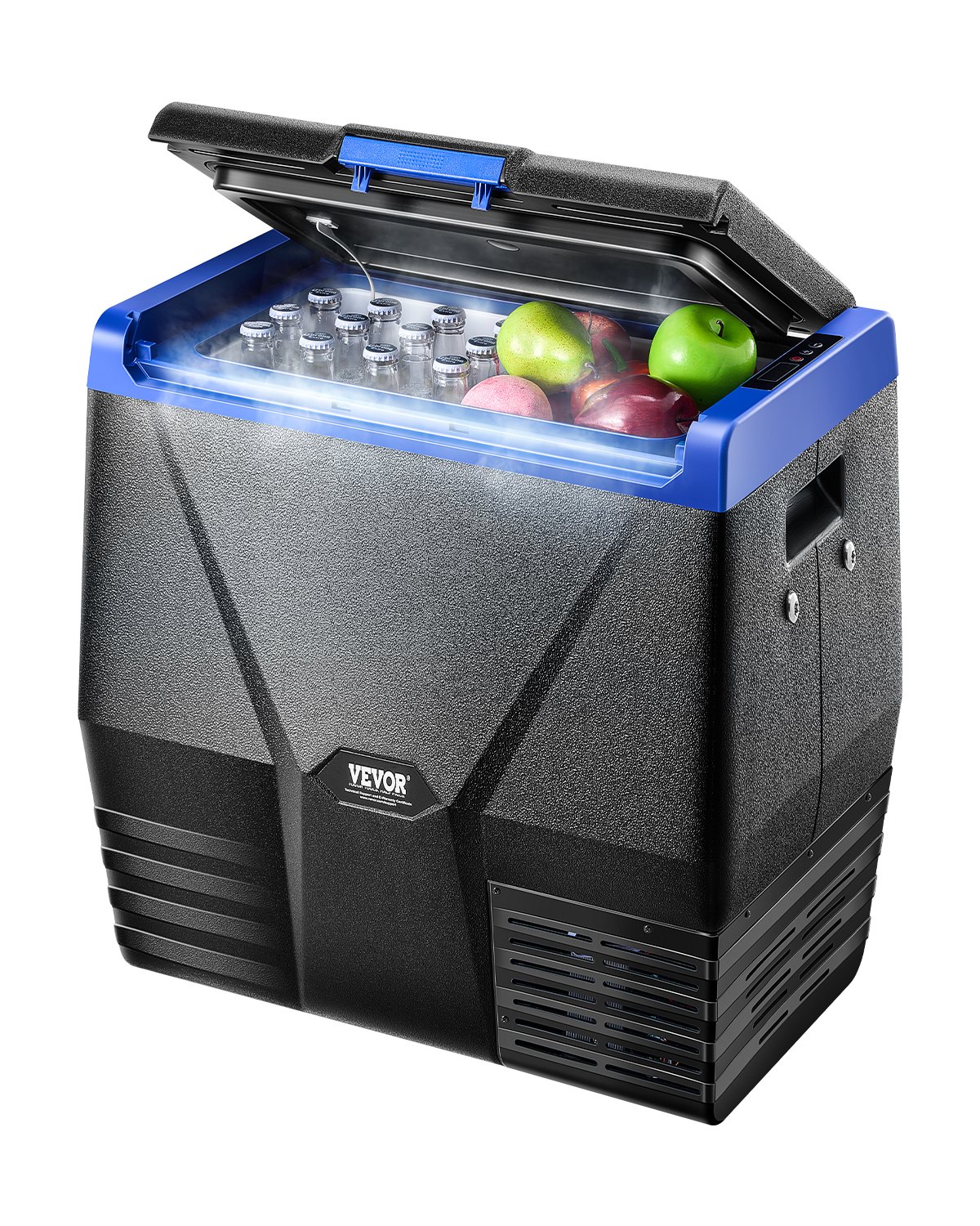 VEVOR Portable Car Refrigerator, 35L Car Refrigerator Fridge, 12V/24V/100-240V Single Zone Portable Freezer, -18℃ to 10℃ Adjustable Temperature, Compressor Cooler for Home, Outdoor, Camping, RV, Car