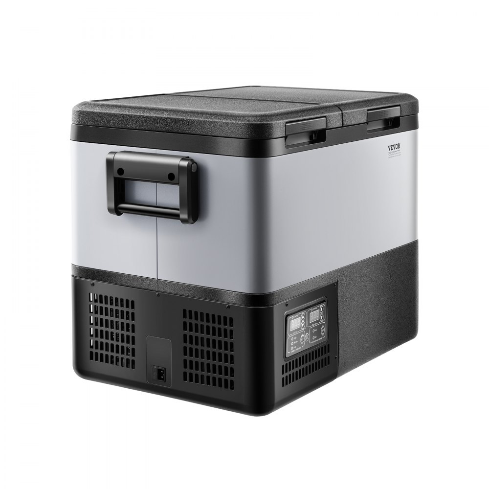 VEVOR Portable Car Refrigerator, 35L Car Refrigerator Fridge, 12V/24V/100-240V Dual Zone Portable Freezer, -18℃ to 10℃ Adjustable Temperature, Compressor Cooler for Home, Outdoor, Camping, RV, Car