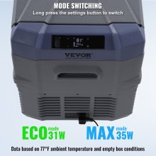 VEVOR Portable Car Refrigerator Freezer Compressor 37 L Single Zone for Car Home