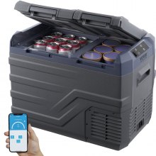 VEVOR Portable Car Refrigerator Freezer Compressor 32 L Dual Zone for Home Car