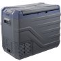 VEVOR Car Refrigerator, 12 Volt Car Refrigerator Fridge, 45 L Single Zone Portable Freezer with Built-in Light, -4℉-68℉, 12/24V DC and 100-240V AC Compressor Cooler for Outdoor, Camping, RV
