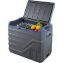 VEVOR Car Refrigerator, 12 Volt Car Refrigerator Fridge, 45 L Single Zone Portable Freezer with Built-in Light, -4℉-68℉, 12/24V DC and 100-240V AC Compressor Cooler for Outdoor, Camping, RV