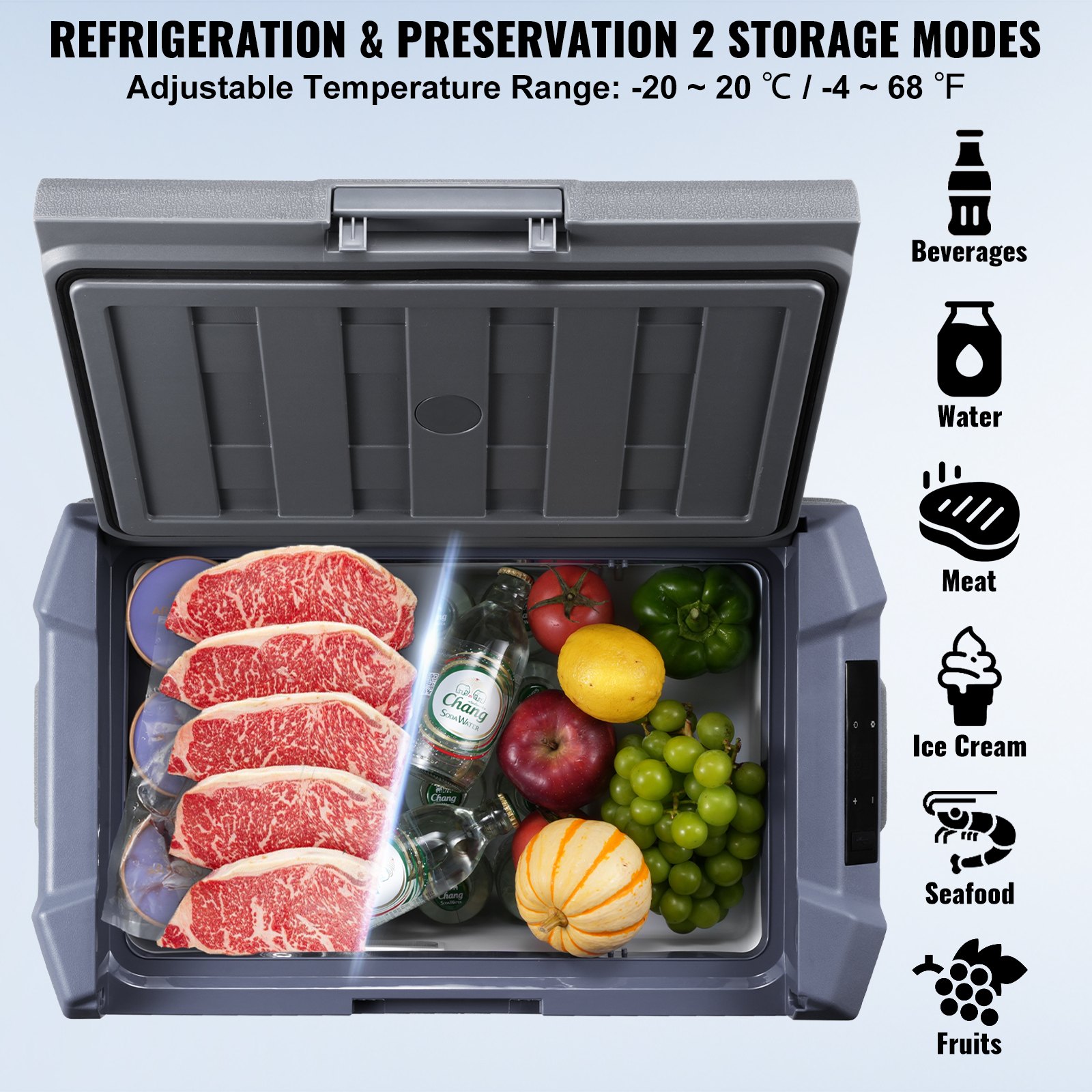 Portable Car Refrigerator Freezer Compressor 45 L Single Zone for Car Home Portable Car Refrigerator Freezer Compressor 45 L Single Zone for Car Home