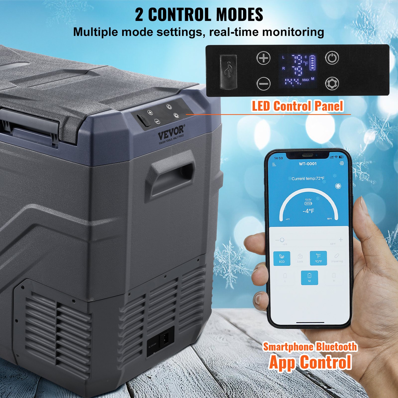 Portable Car Refrigerator Freezer Compressor 40 L Dual Zone for Home Car Portable Car Refrigerator Freezer Compressor 40 L Dual Zone for Home Car