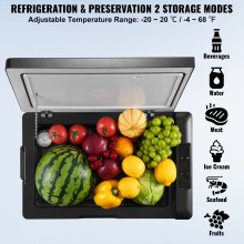 VEVOR Portable Car Refrigerator Freezer Compressor 70 L Single Zone for Car Home