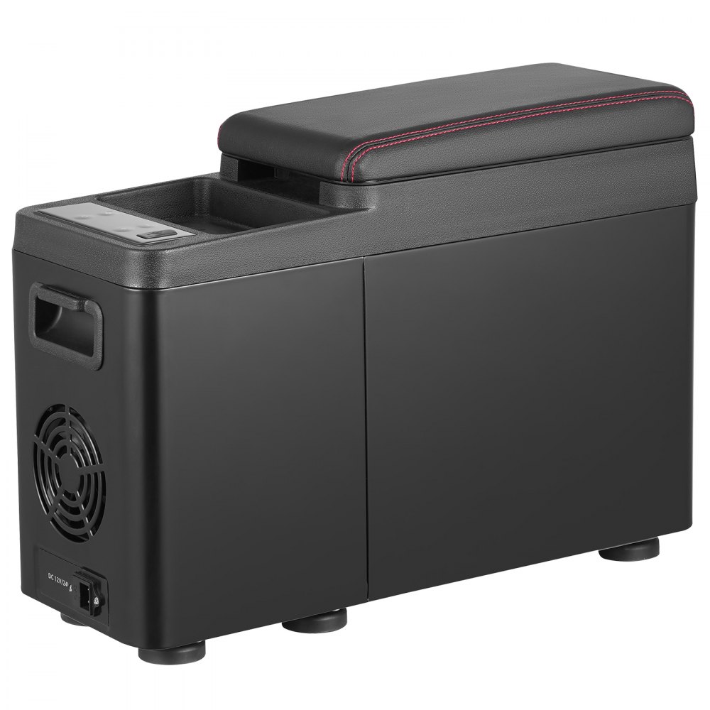 VEVOR Car Refrigerator, 12 Volt Car Armrest Refrigerator Fridge, 8 L Single Zone Portable Freezer, -4℉-68℉ Adjustable Range, 12/24V DC and 100-240V AC Compressor Cooler for Outdoor, Camping