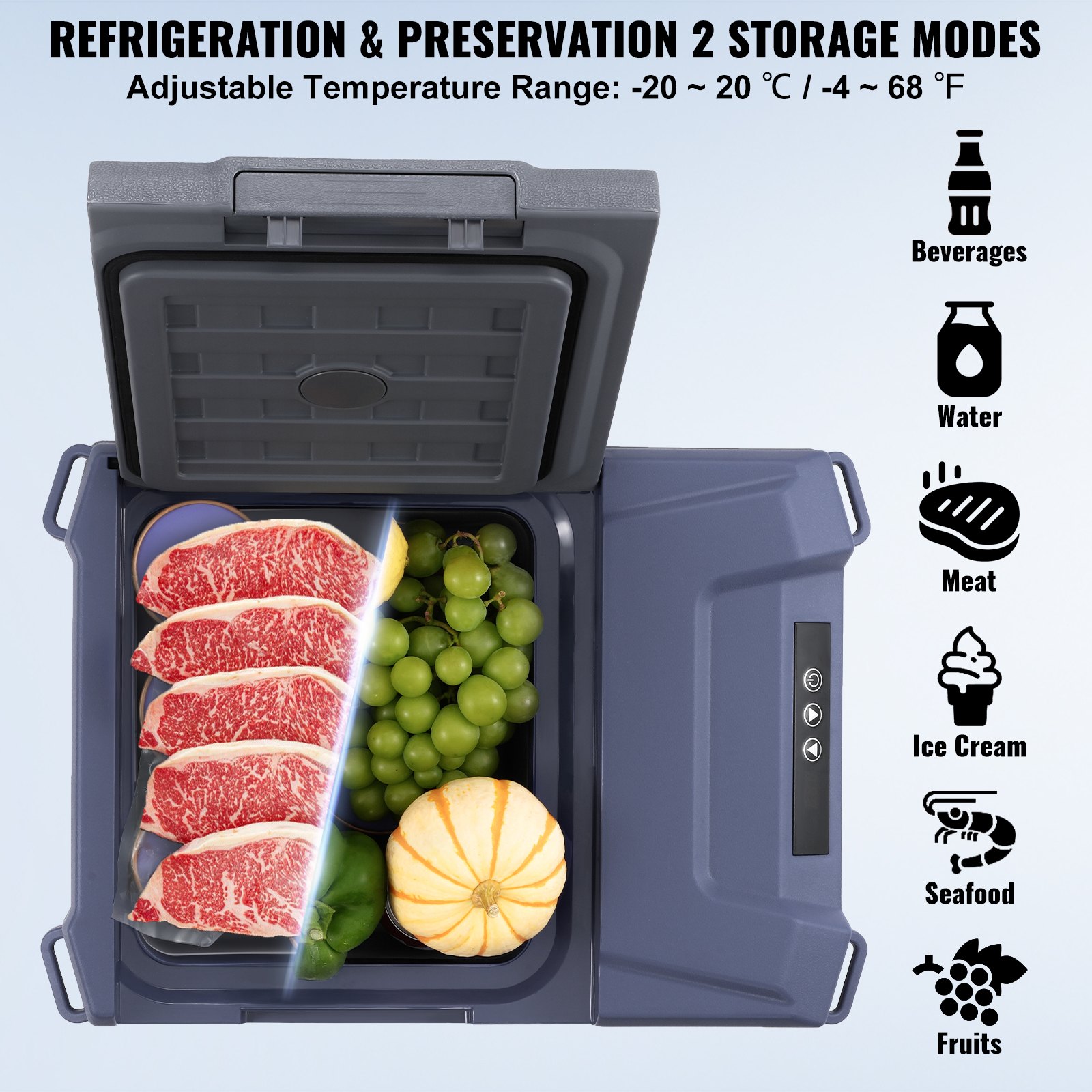 Portable Car Refrigerator Freezer Compressor 9 L Single Zone for Car Home Portable Car Refrigerator Freezer Compressor 9 L Single Zone for Car Home