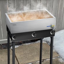 Maple Syrup Evaporator Pan 304 Stainless Steel with Valve for Home Outdoor