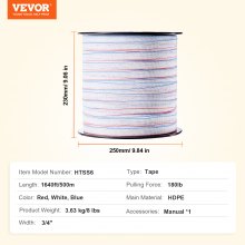 VEVOR 1640Ft 500M Electric Fence Tape Fencing Polytape Horse Cattle Livestock