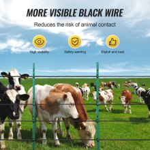 VEVOR 1000Ft 305M Electric Fence Wire Fencing Polywire Horse Cattle Livestock