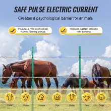 VEVOR 2625Ft 800M Electric Fence Wire περίφραξη Polywire Horse Cattle Livestock