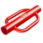 VEVOR - Apisonador de postes de cerca con asas, diámetro interior de 4,11 pulgadas, apisonador manual de acero al carbono de alta resistencia de 22 lb, excavador de agujeros para cercas agrícolas, canal en U, poste de señalización, poste de madera, color rojo