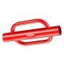 VEVOR - Apisonador de postes de cerca con asas, diámetro interior de 4,11 pulgadas, apisonador manual de acero al carbono de alta resistencia de 22 lb, excavador de agujeros para cercas agrícolas, canal en U, poste de señalización, poste de madera, color rojo