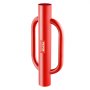 VEVOR - Apisonador de postes de cerca con asas, diámetro interior de 4,11 pulgadas, apisonador manual de acero al carbono de alta resistencia de 22 lb, excavador de agujeros para cercas agrícolas, canal en U, poste de señalización, poste de madera, color rojo