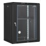 Gabinete para rack de servidor de red de montaje en pared VEVOR 15U con cerradura y puerta de vidrio de 18''