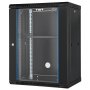 VEVOR 15U Wall Mount Network Server Rack Cabinet Enclosure 45.7cm Depth Glass Door Lock