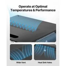 VEVOR 22U Network Cabinet Wall Mount, 23.6 in Depth, 300 lbs Max Load Capacity Server Cabinet Rack Enclosure with Locking Tempered Glass Door, Side Panels, Server Rack for IT Equipment, A/V Devices