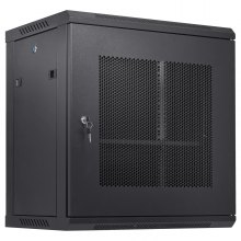 Síťová serverová skříň pro montáž na stěnu VEVOR 12U, hloubka 15,5'', skříň do rackové skříně, 200 lb Max. Pozemní nosnost, s bočními panely uzamykatelných dveří, pro IT vybavení, A/V zařízení