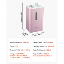 Hydrogen Inhalation Machine 99.99% High Purity 180ml/min Portable Hydro